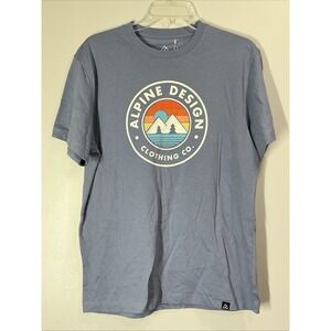 Alpine design men's medium graphic T-shirt Smoky slate mountains outdoors‎ NWT